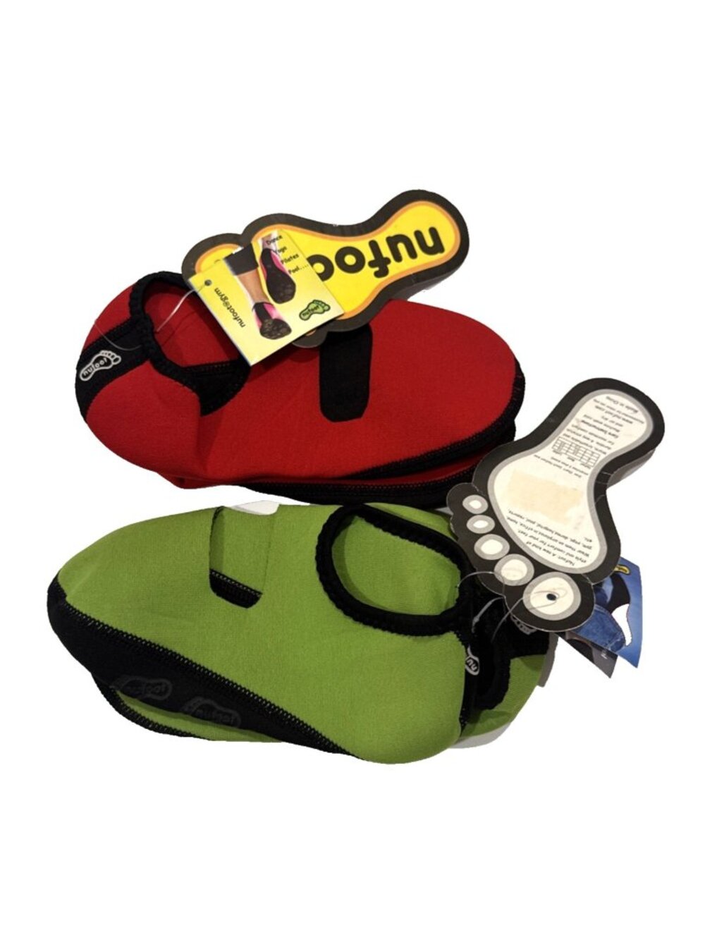 NuFoot Women's Anti-slip Flexible Breathable Flats Slipper 2 Pairs Socks Size S